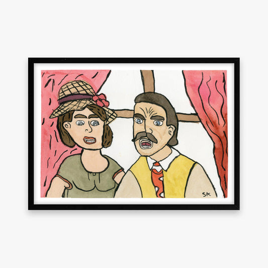 Art print: Me and Madsen on a trip