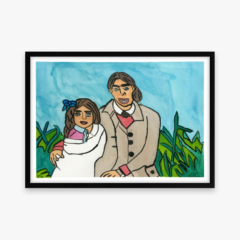 Kunstprint: Lille Frida bliver passet på Badehotellet