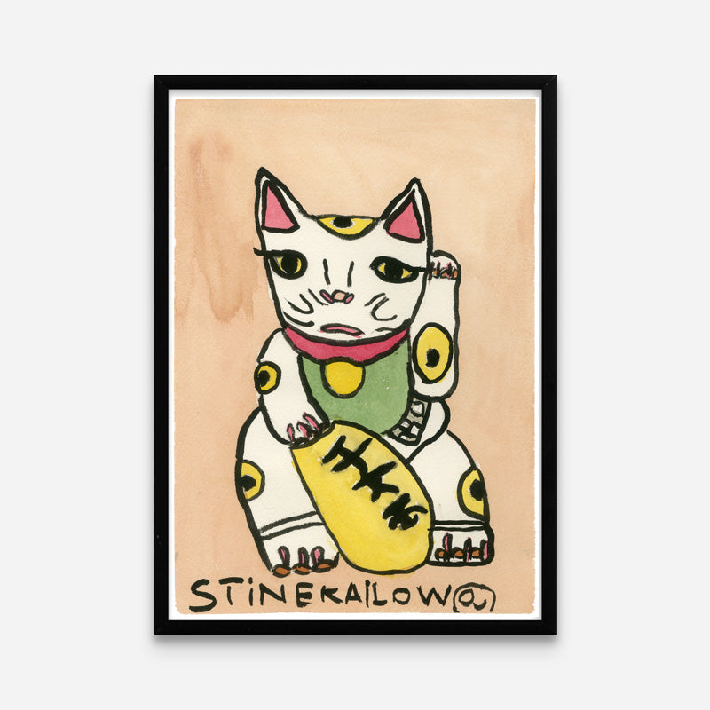 Kunstprint: Den søde kat