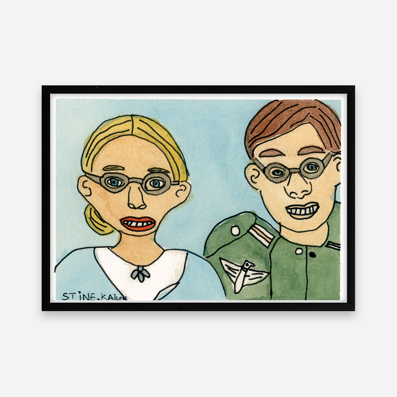 Kunstprint: Edit og Stefan