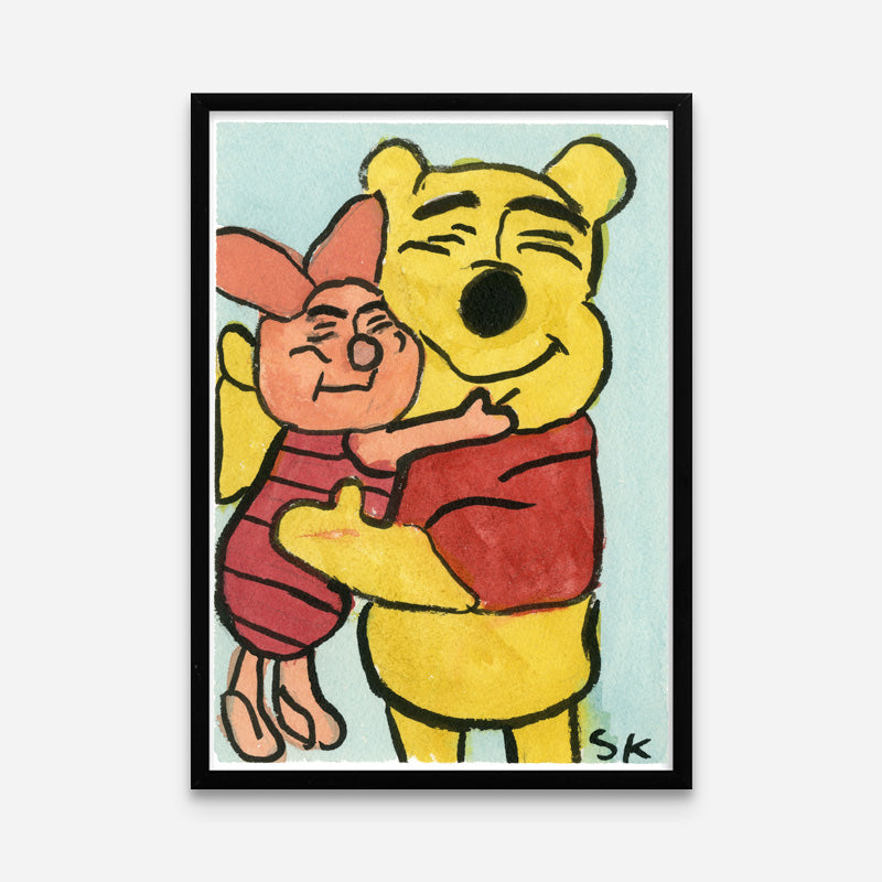 Kunstprint: Kærlig Bamse
