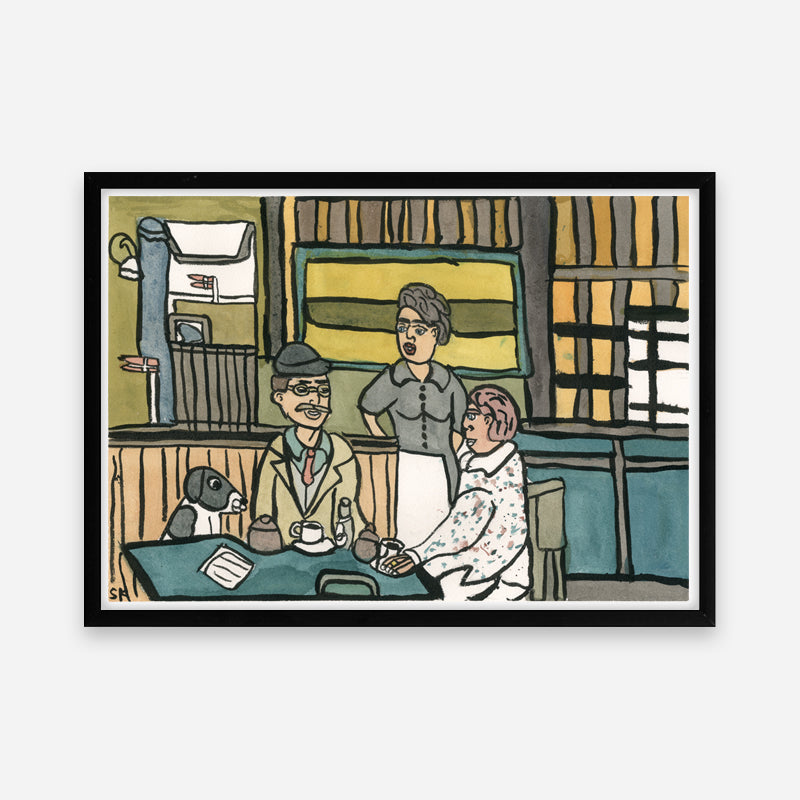 Kunstprint: Grissehandler på jernbanekroen