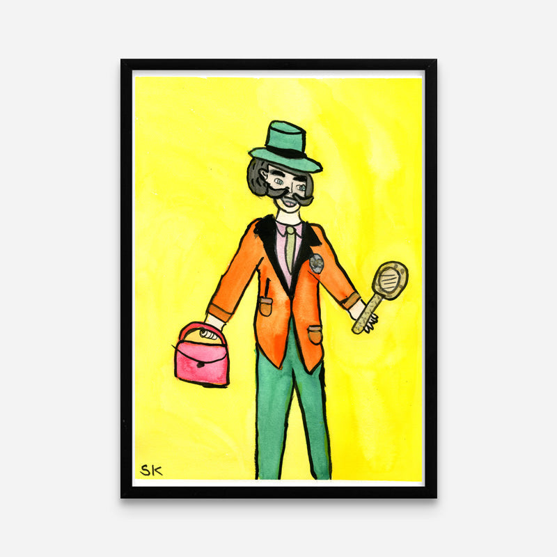 Kunstprint: Hr. Detektiv
