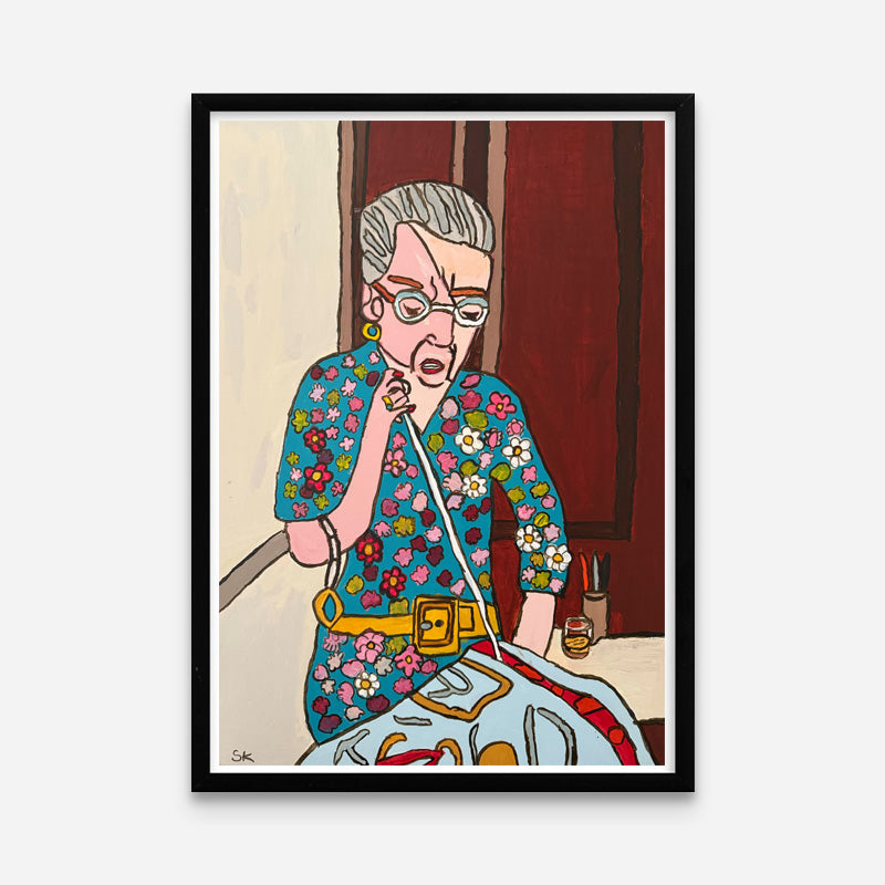 Kunstprint: Dronning Margrethe brodere