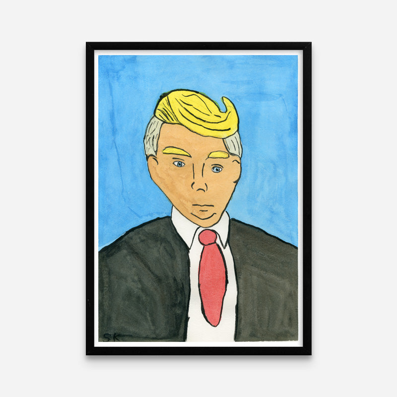 Kunstprint: Boss Baby, den orange mand