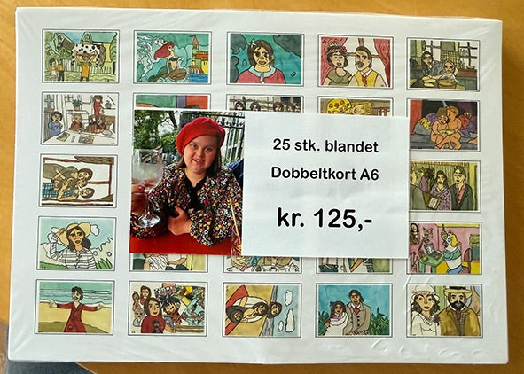 Double Cards: Pack of 25 mixed double cards