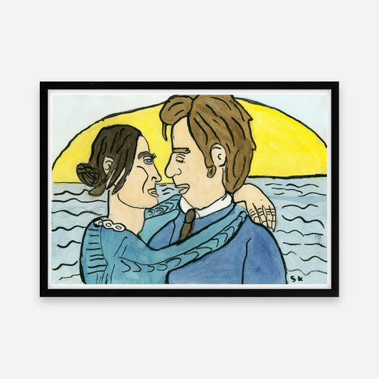 Kunstprint Limited: Kærlighed på stranden ved Badehotellet