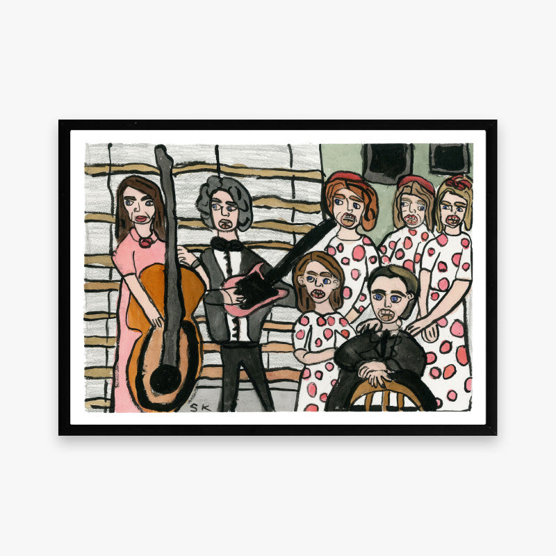 Kunstprint: Poul spiller i orkester