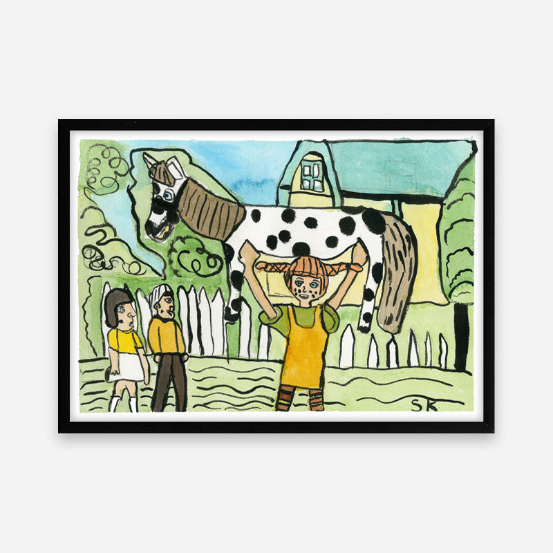 Art print: Pippi the strongest girl in the world