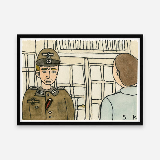 Kunstprint: Amanda er god til tysk