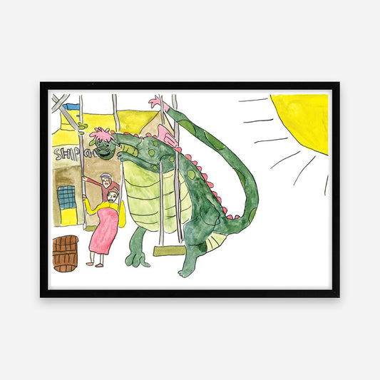 Kunstprint: Dragen Elliot gynger