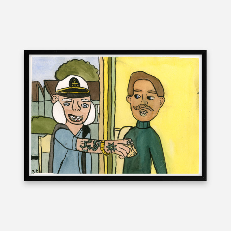 Kunstprint: Onkel Stewart og far Jørn
