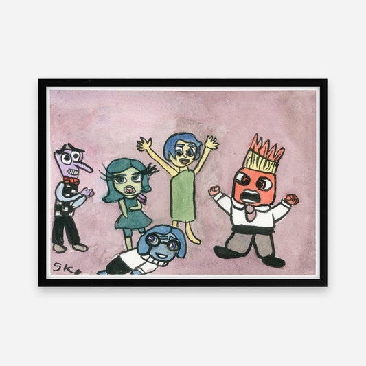 Kunstprint: Inderst inde i Stine Kailow close-up