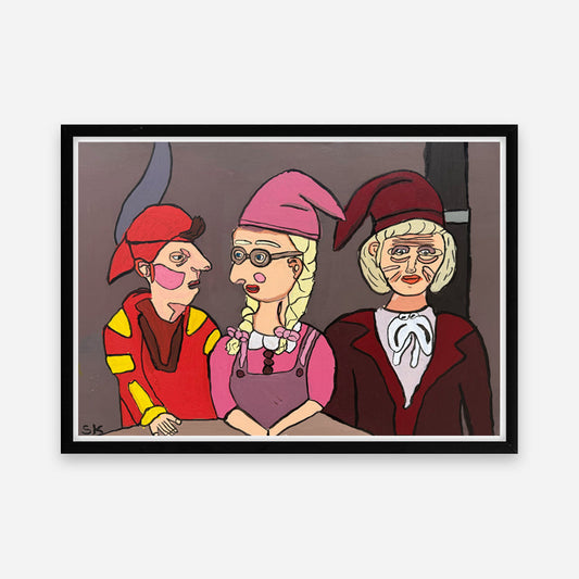 Kunstprint: Nissefamilien