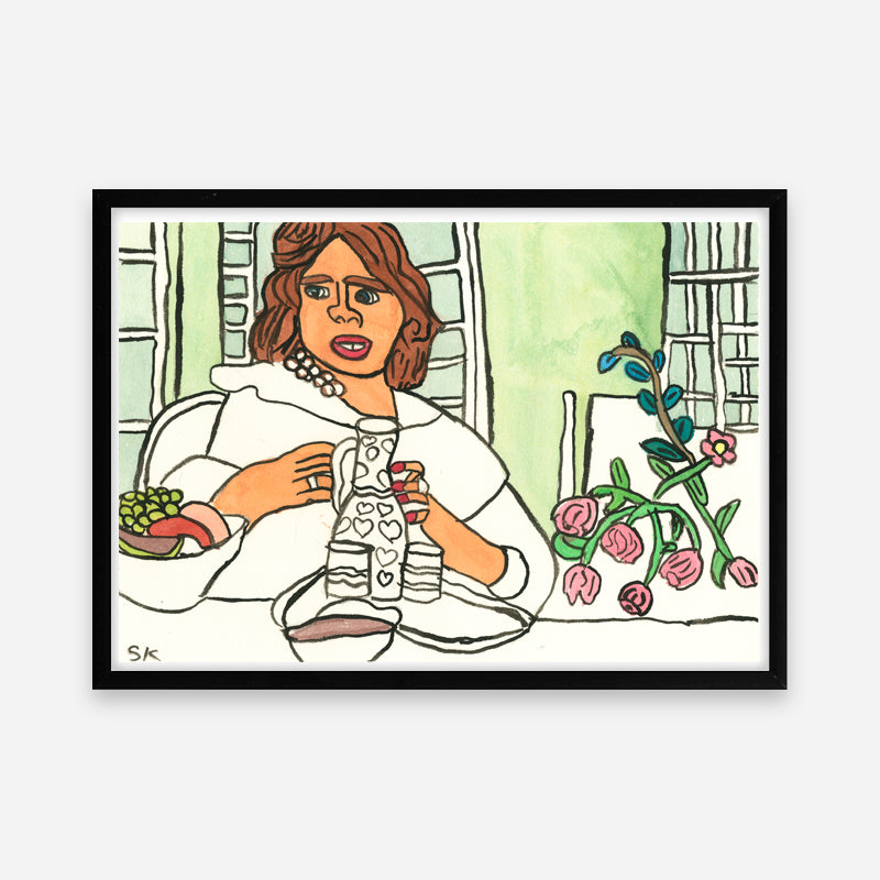 Kunstprint: Smukke Therese, hun er den bedste mor