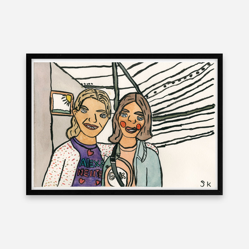 Kunstprint: Bedste veninder