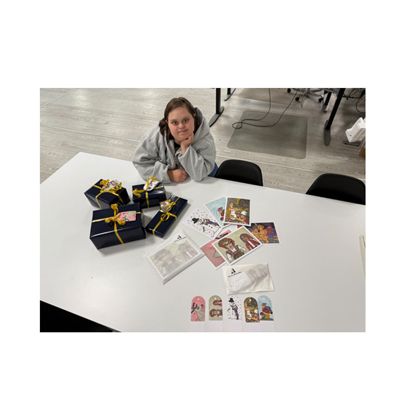 Til og fra kort: Pakke med 25 stk. julemotiver - 5 varianter