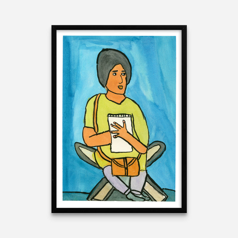 Art print Limited Edition: Yoki at art school